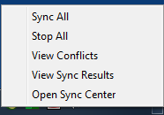 Sync Menu